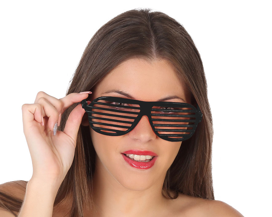 Lunettes rayees noires La Caverne